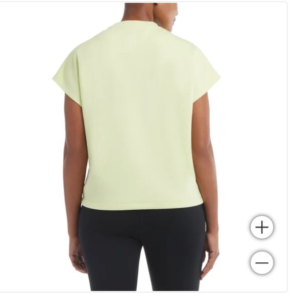 NWT Danskin Ladies' Green Ribbed Tee - Picture 3 of 4